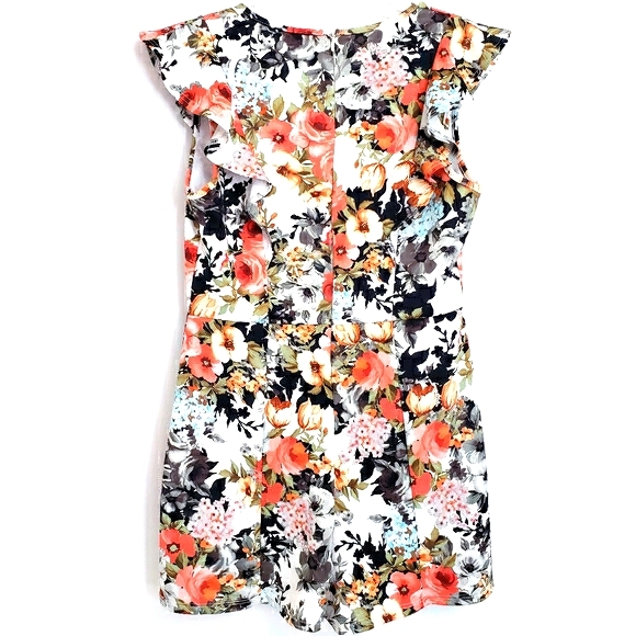 Love Culture White Garden Floral Romper - Picture 5 of 9